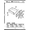 Tappan 76-4967-00-01 drawer parts diagram