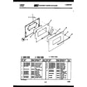 Tappan 12-1663-66-01 door parts diagram