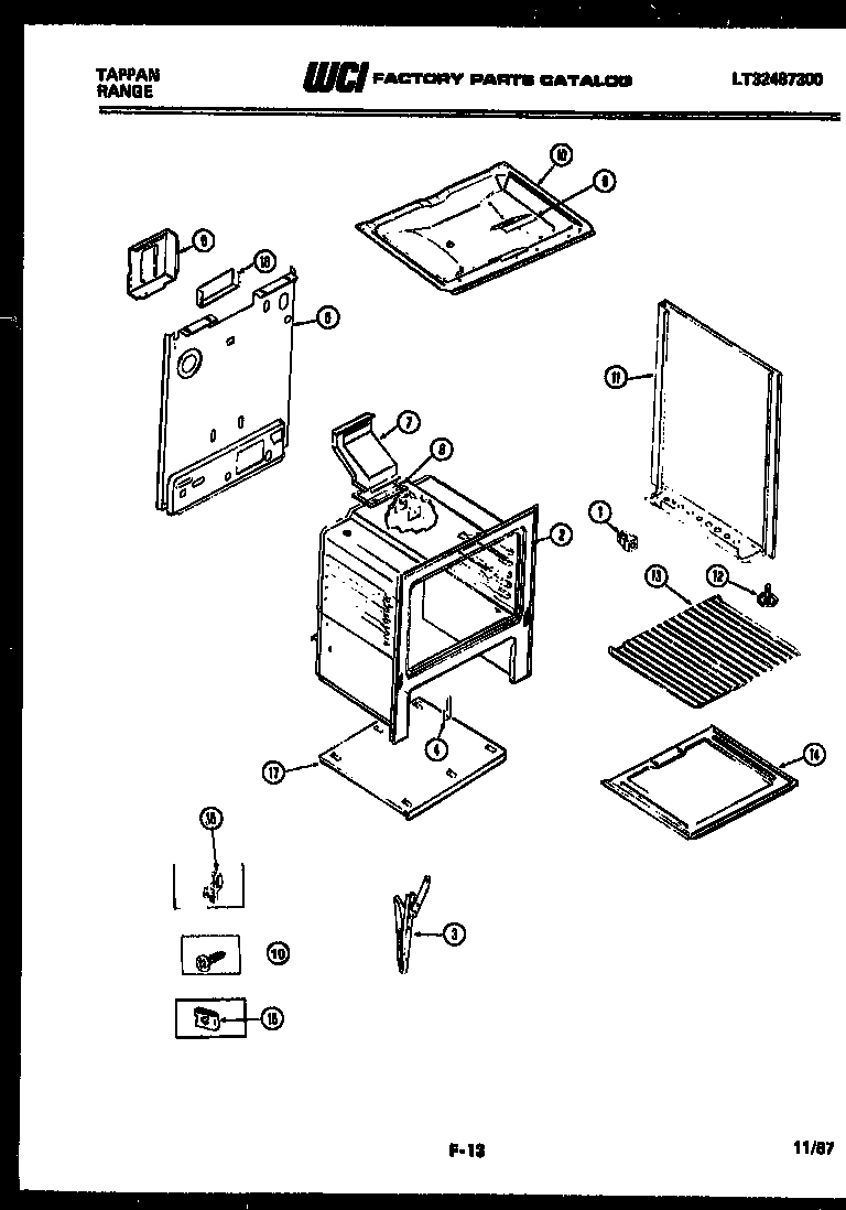 Tappan 32-2207-66-01 body parts diagram
