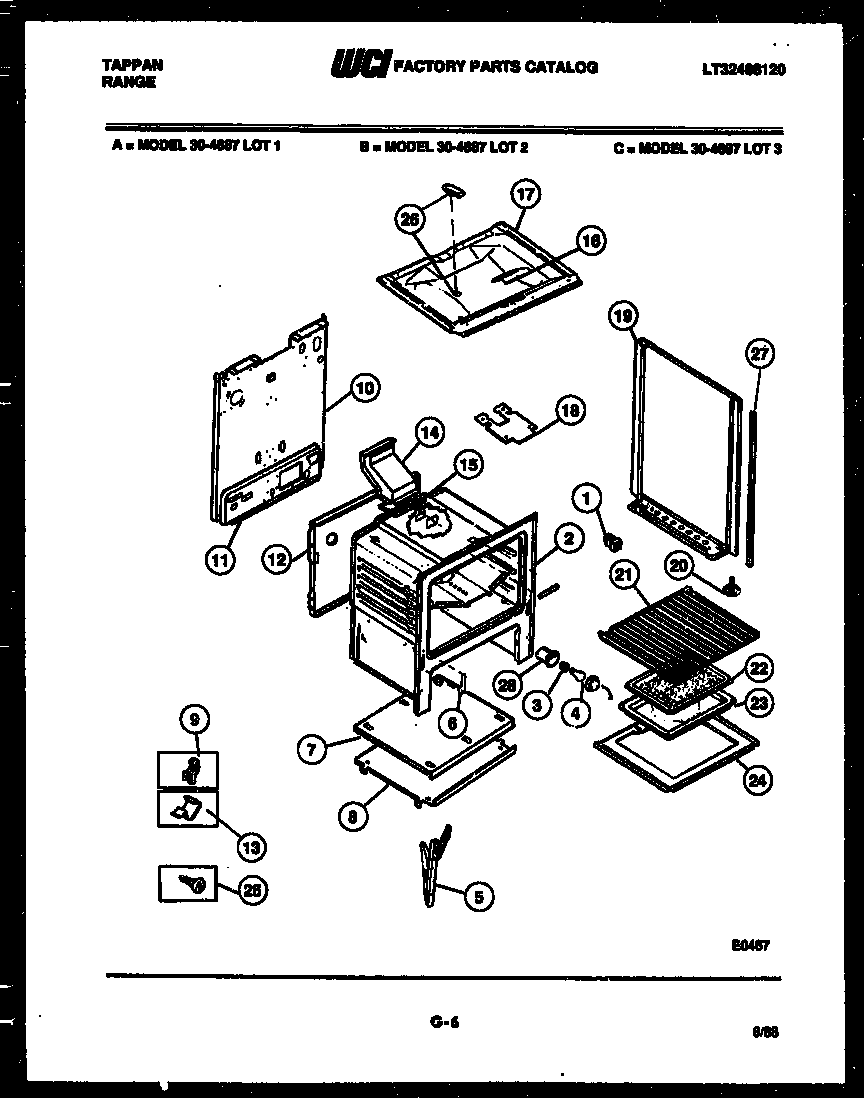 Tappan 30-4687-08-02 body parts diagram