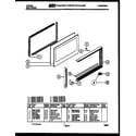 Tappan 72-3977-00-04 upper oven door parts diagram
