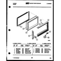 Tappan 72-2547-66-01 upper oven door parts diagram