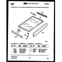 Tappan 31-2528-66-03 cooktop parts diagram