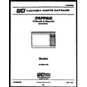 Tappan 56-2899-10-01 front cover diagram