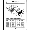 Tappan 31-6538-66-02 door parts diagram