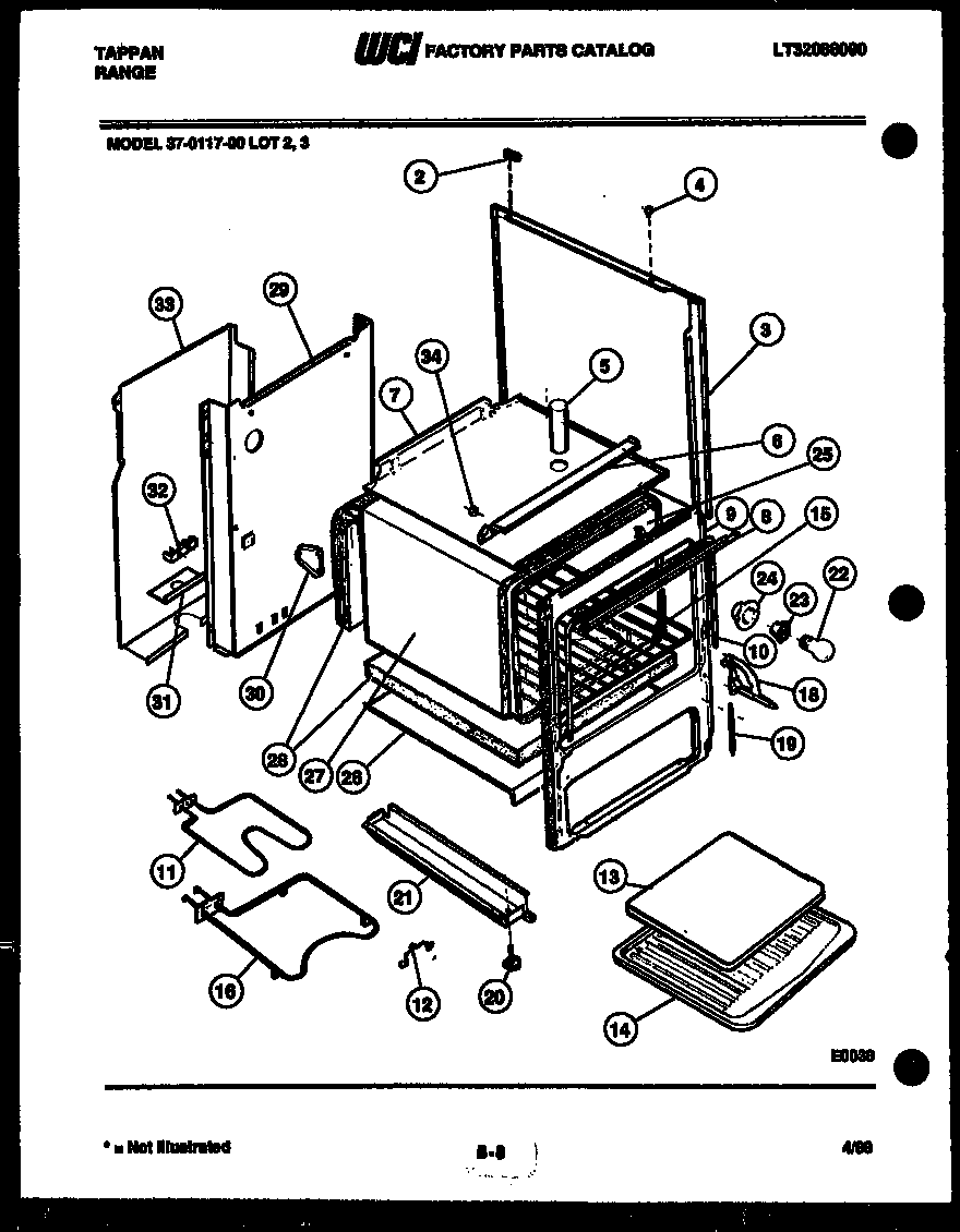 Tappan 37-0117-00-03 body parts diagram