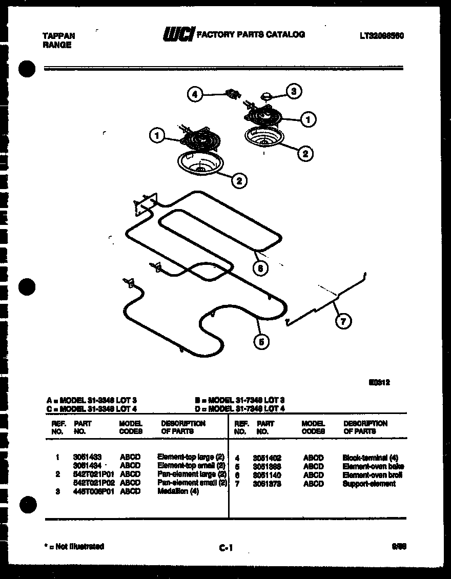 Tappan 31-7348-23-04 broiler parts diagram