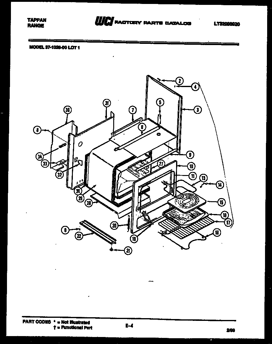 Tappan 37-1028-00-01 body parts diagram