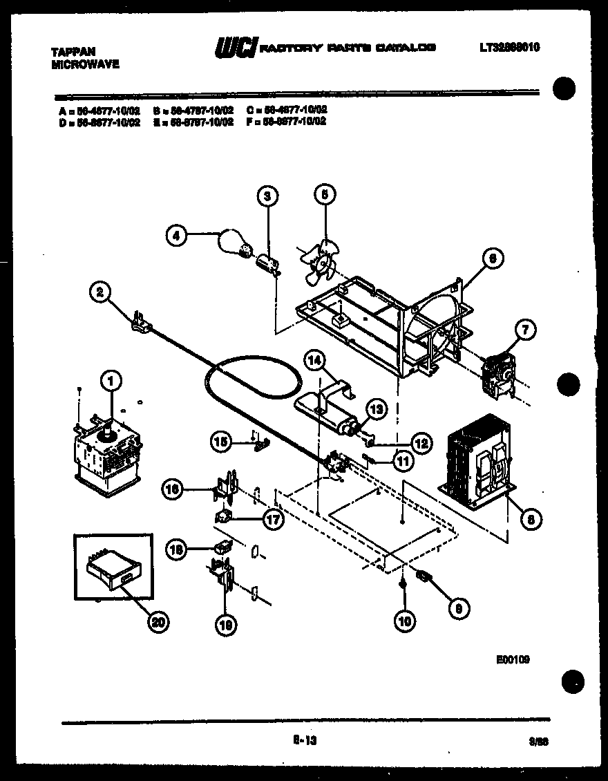 Tappan 56-4677-10-02 power control diagram