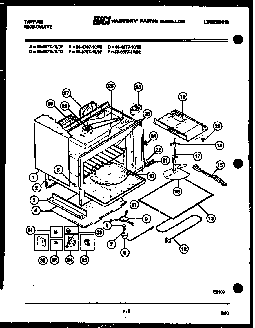 Tappan 56-4677-10-02 body parts diagram