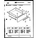 Tappan 37-0007-00-05 drawer parts diagram