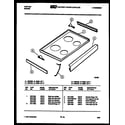 Tappan 31-4668-00-03 cooktop parts diagram