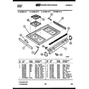 Tappan 30-4988-00-02 cooktop parts diagram