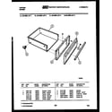 Tappan 30-4988-00-02 drawer parts diagram