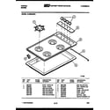 Tappan 14-3038-45-01 cooktop parts diagram