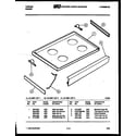 Tappan 31-4667-23-03 cooktop parts diagram