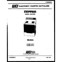 Tappan 31-7647-66-03 cover diagram