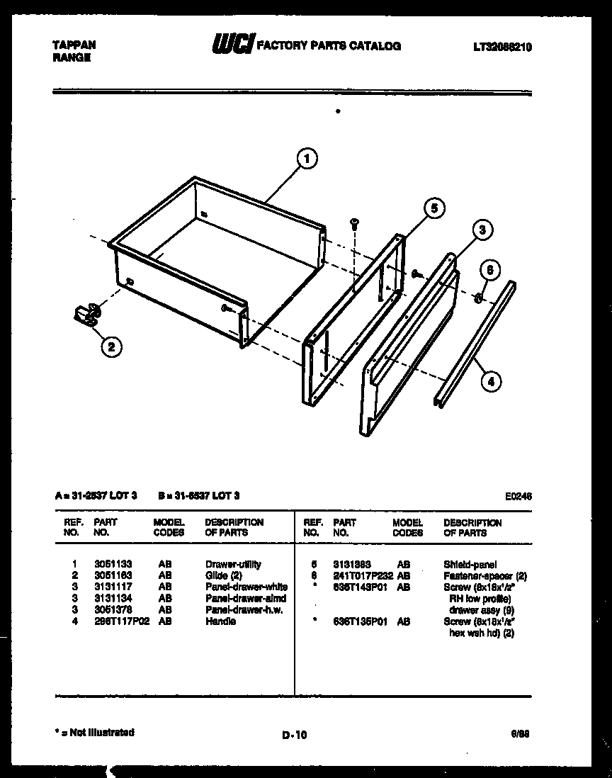Tappan 31-3647-23-03 broiler parts diagram