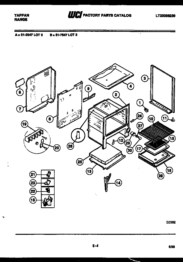 Tappan 31-4998-00-01 door parts diagram