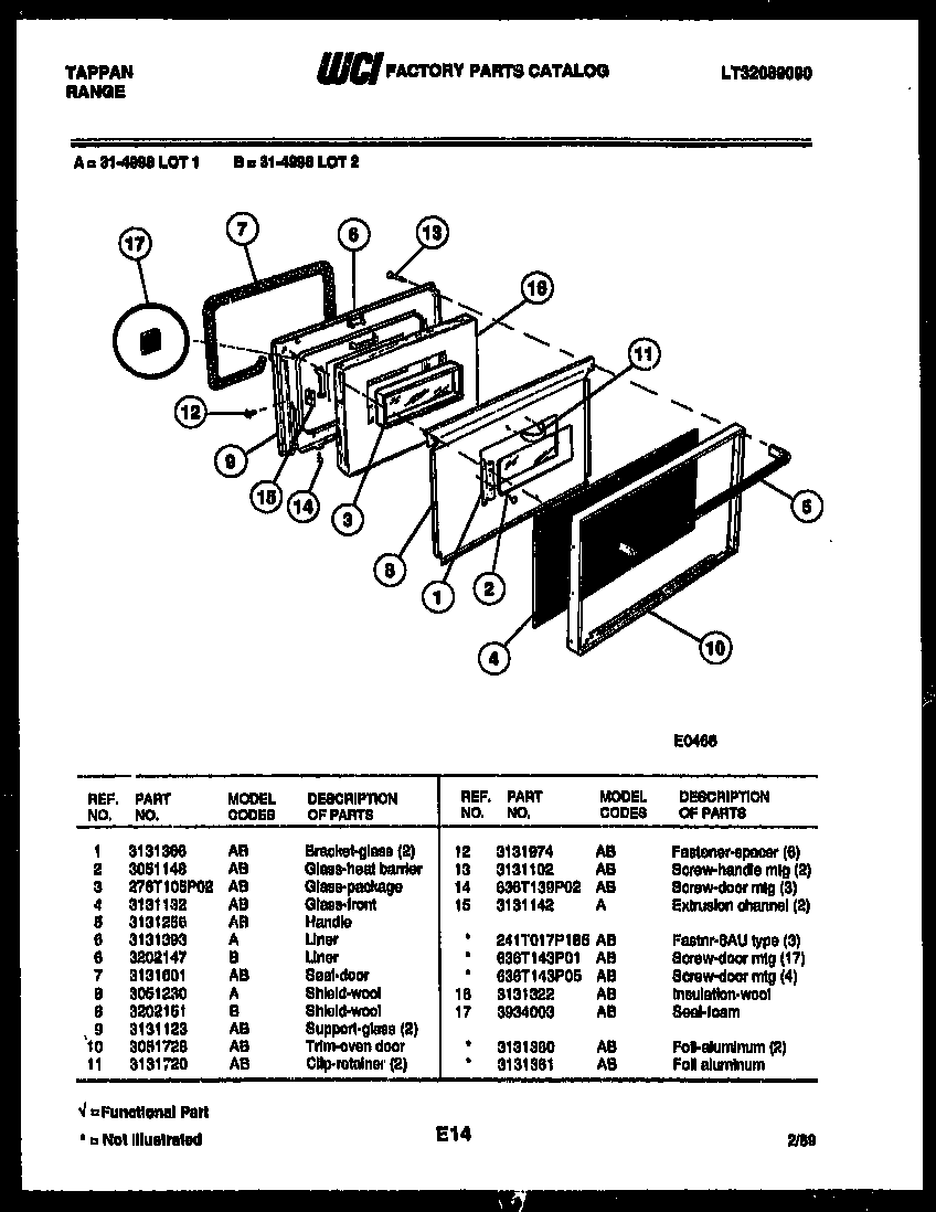 Tappan 30-6758-23-02 burner, manifold and gas control diagram