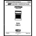 Tappan 14-3028-57-01 cover page diagram