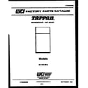 Tappan 95-1787-00-04 cover diagram