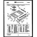 Tappan 30-4688-23-02 cooktop parts diagram
