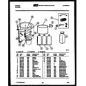 Tappan 46-2837-23-05 drain hose and miscellaneous diagram