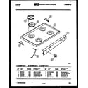 Tappan 30-3657-00-02 cooktop parts diagram