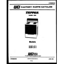 Tappan 30-6537-00-03 cover page diagram