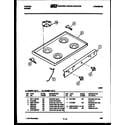 Tappan 30-6537-00-03 cooktop parts diagram