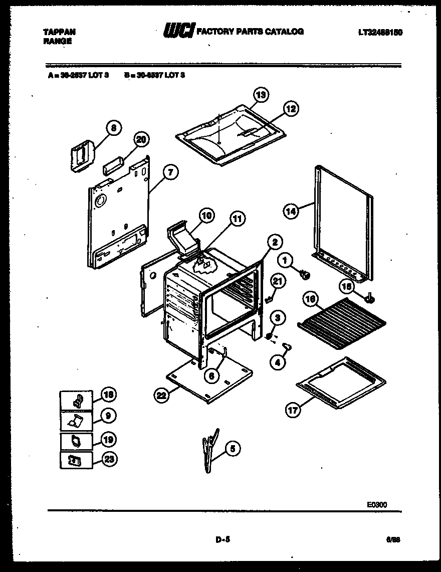 Tappan 30-6537-00-03 body parts diagram