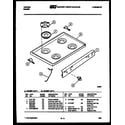 Tappan 30-3857-66-06 cooktop parts diagram
