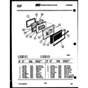 Tappan 30-7987-00-05 door parts diagram