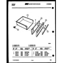 Tappan 30-7987-00-05 drawer parts diagram