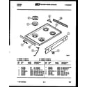 Tappan 72-3657-23-02 cooktop parts diagram
