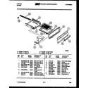 Tappan 72-3657-23-02 broiler drawer parts diagram