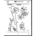 Tappan 72-3657-23-02 burner, manifold and gas control diagram