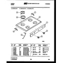 Tappan 30-3148-23-03 cooktop parts diagram