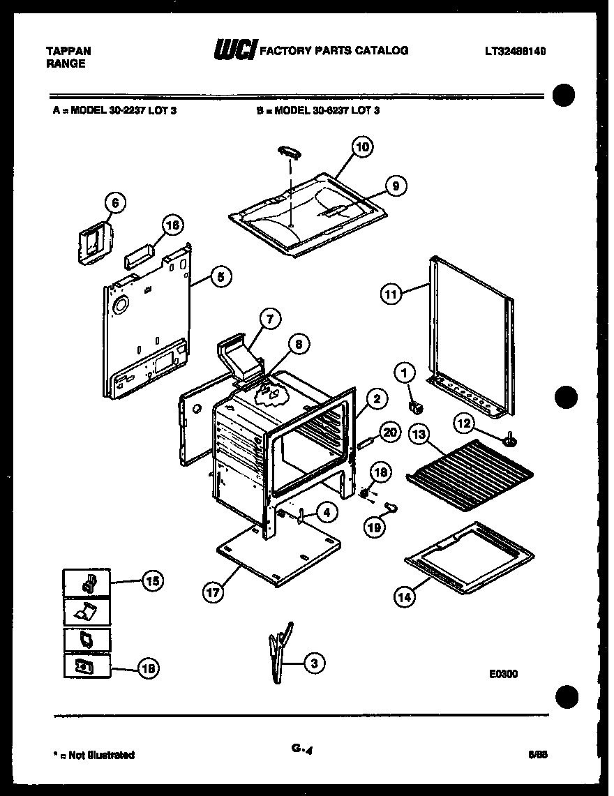 Tappan 30-6237-66-03 body parts diagram