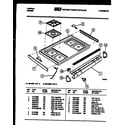 Tappan 30-4987-66-05 cooktop parts diagram