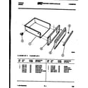 Tappan 30-4987-66-05 drawer parts diagram