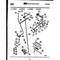 Tappan 72-7657-23-03 burner, manifold and gas control diagram