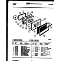 Tappan 30-4997-00-02 door parts diagram
