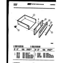 Tappan 30-4997-00-02 drawer parts diagram
