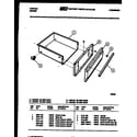Tappan 30-4997-23-02 drawer parts diagram