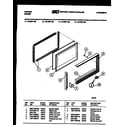 Tappan 72-3977-66-05 upper oven door parts diagram