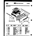 Tappan 32-1014-00-01 broiler drawer parts diagram