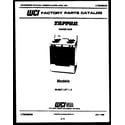 Tappan 32-2227-00-01 cover page diagram