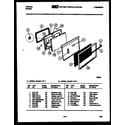 Tappan 32-2227-00-01 door parts diagram